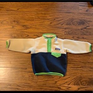 Patagonia synchilla pull over 6-12 months